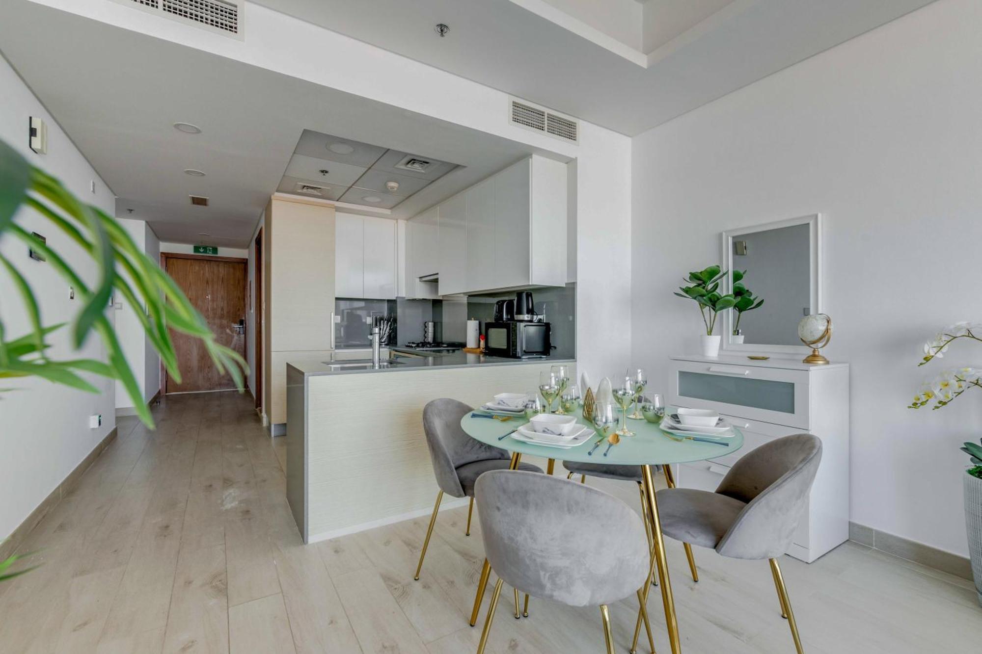 Luxury Azizi Mina Beachfront Apartments Dubai Exterior foto