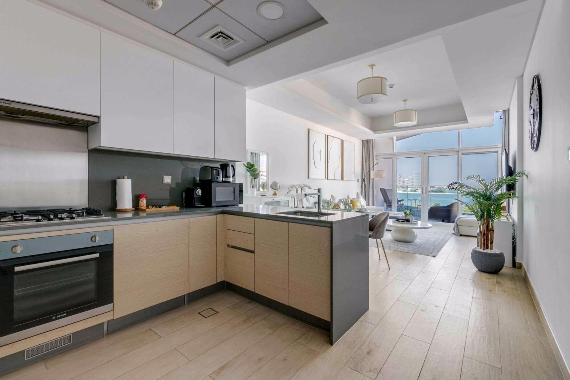 Luxury Azizi Mina Beachfront Apartments Dubai Exterior foto