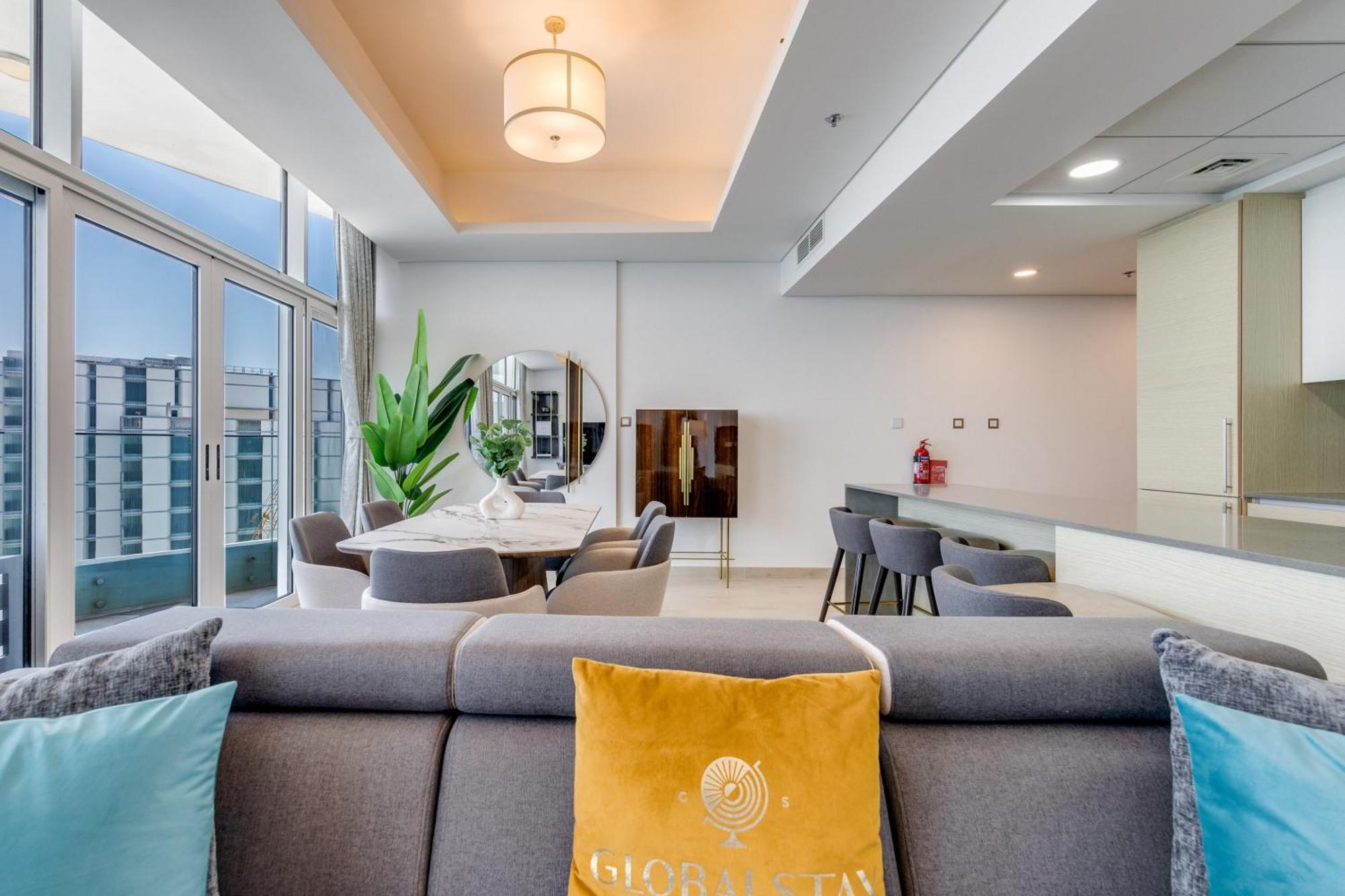 Luxury Azizi Mina Beachfront Apartments Dubai Exterior foto